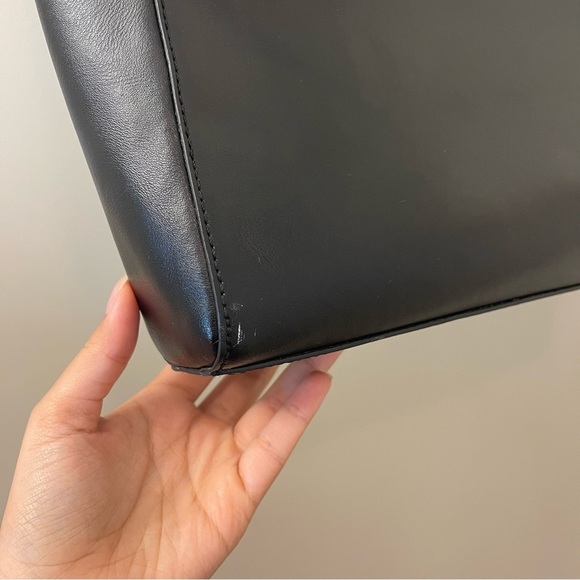 BCBGMAXAZRIA Cleo Tote Bag cow Leather in black laptop bag - Picture 5 of 10